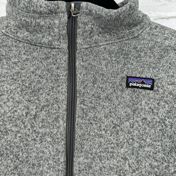 Patagonia Fleece Jacket Long Sleeve Zip Up Gray XXL Fits Like L Polyester - Picture 3 of 13